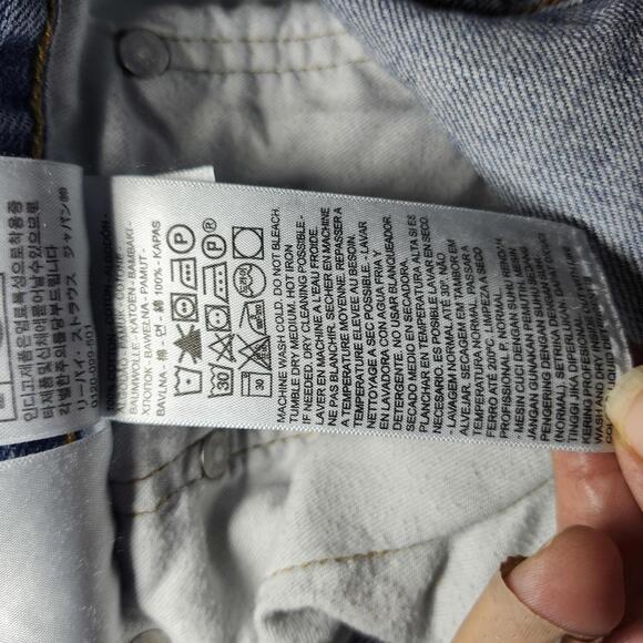 Levi's Mens Size 38 Blue Denim Jeans Classic Style - Picture 5 of 5